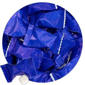 The Hampton Candy Company Royal Blue Buttermints bulk bag ideal for gatherings.