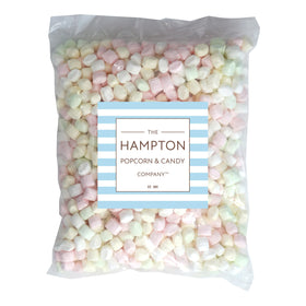 The Hampton Candy Company soft pastel mints close-up showing creamy texture.