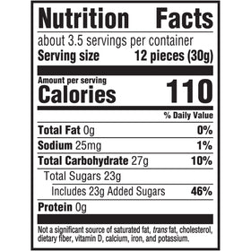 The Hampton Candy Company label visible for quick flavor checks and reference.