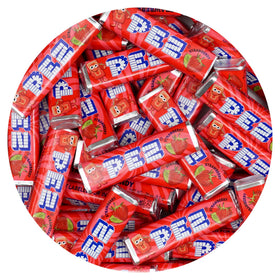 The Hampton Candy Company strawberry refill-bag visual for 1 lb bulk refills and dispensers.