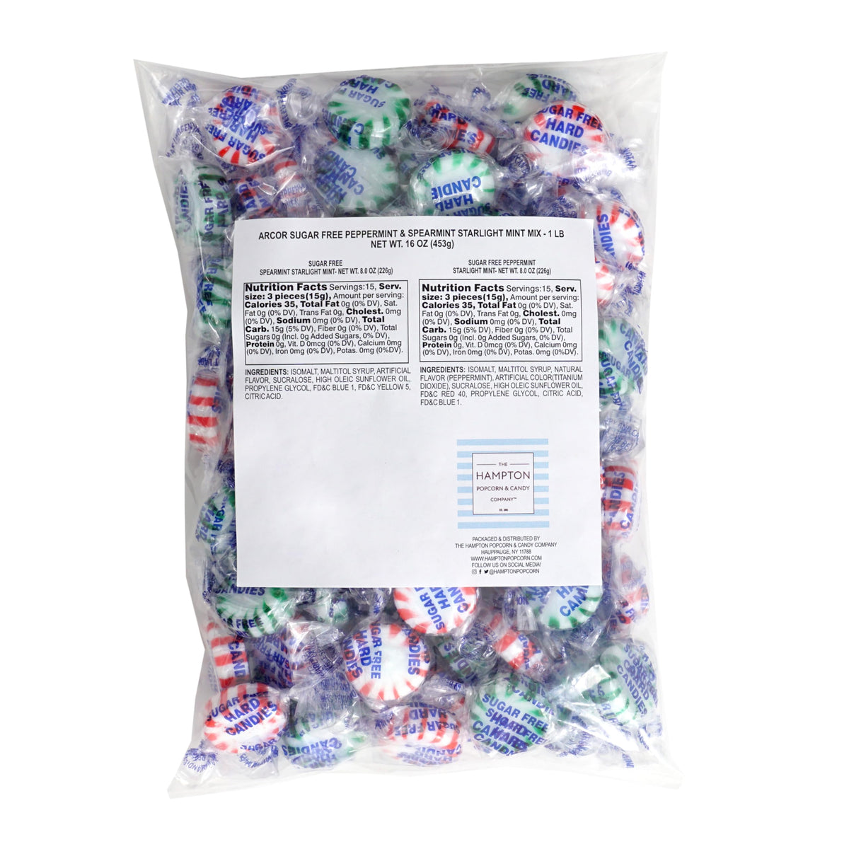 Individually wrapped mints by The Hampton Candy Company for on-the-go snacking.