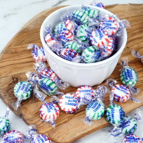 Packaging highlights sugar-free formula and mint flavor blend from The Hampton Candy Company.