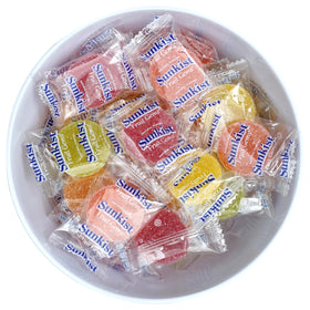 The Hampton Candy Company Sunkist Fruit Gems 1lb bulk bag, convenient ready-to-share candy.