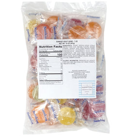 The Hampton Candy Company Sunkist Fruit Gems lemon bag, a zippy treat for lunchboxes.