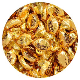 The Hampton Candy Company Werther's Original 2lb bulk packaging for easy sharing at home or office.