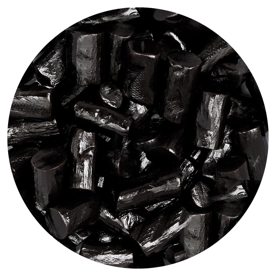 The Hampton Candy Finnska sugar-free black licorice 1lb bulk bag ready to share.