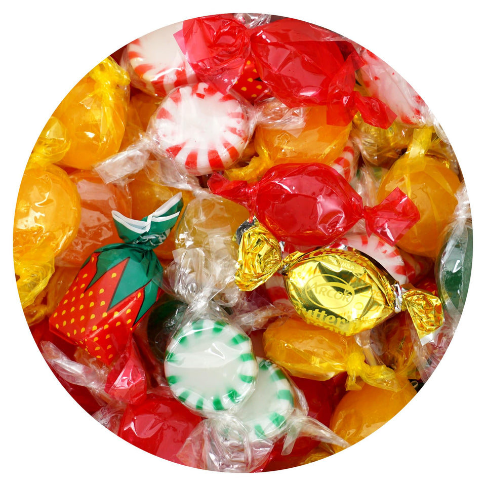 The Hampton Candy Company Hostess Mix bulk bag showcases a nostalgic assortment for celebrations.