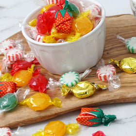 Hostess Mix peppermints close-up, perfect for refreshing the palate at events.