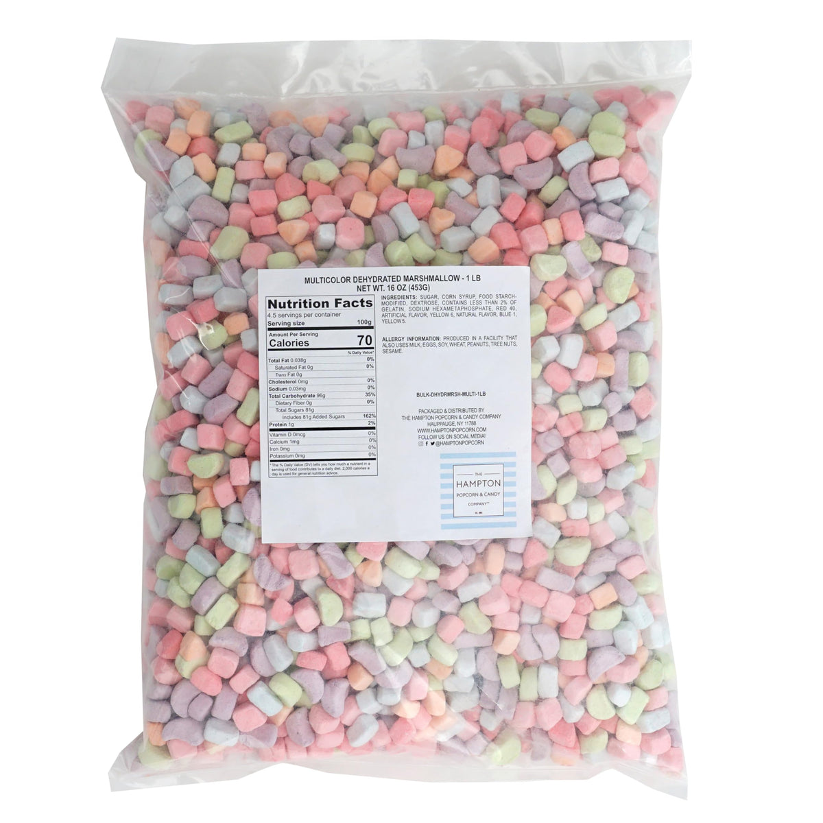 The Hampton Candy Company marshmallows used as hot chocolate topping.