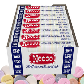 THE HAMPTON Necco Wafers 24-pack rolls for sharing at gatherings.