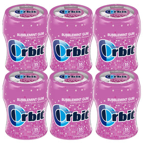 The Hampton Candy Orbit Bubblemint 55-piece bottle for fresh breath on the go.