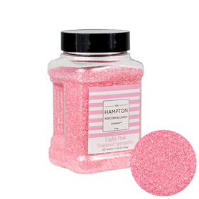 The Hampton Candy pink sanding sugar on cookies showcases bright, festive texture