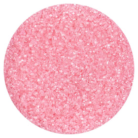 The Hampton Candy pink sanding sugar on cupcakes adds sparkle and color