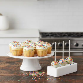 The Hampton Candy Company rainbow sprinkles for baking create playful bites.