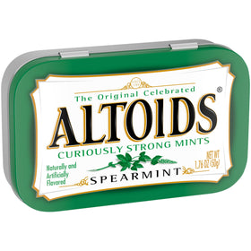 The Hampton Candy Company spearmint mints in a pocket tin for on-the-go freshness.