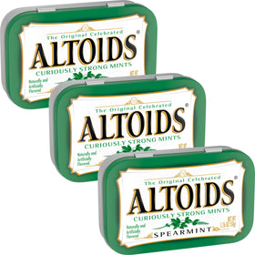 The Hampton Candy Company spearmint mints in a tin, ideal for quick breath refreshment.