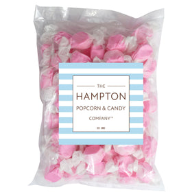 Individually wrapped strawberry taffy pieces ready to share.
