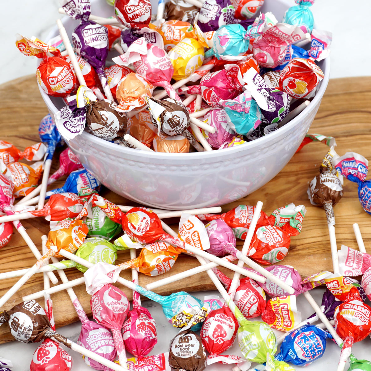The Hampton Charms Mini Pops 2 lb bulk bag ready for gatherings