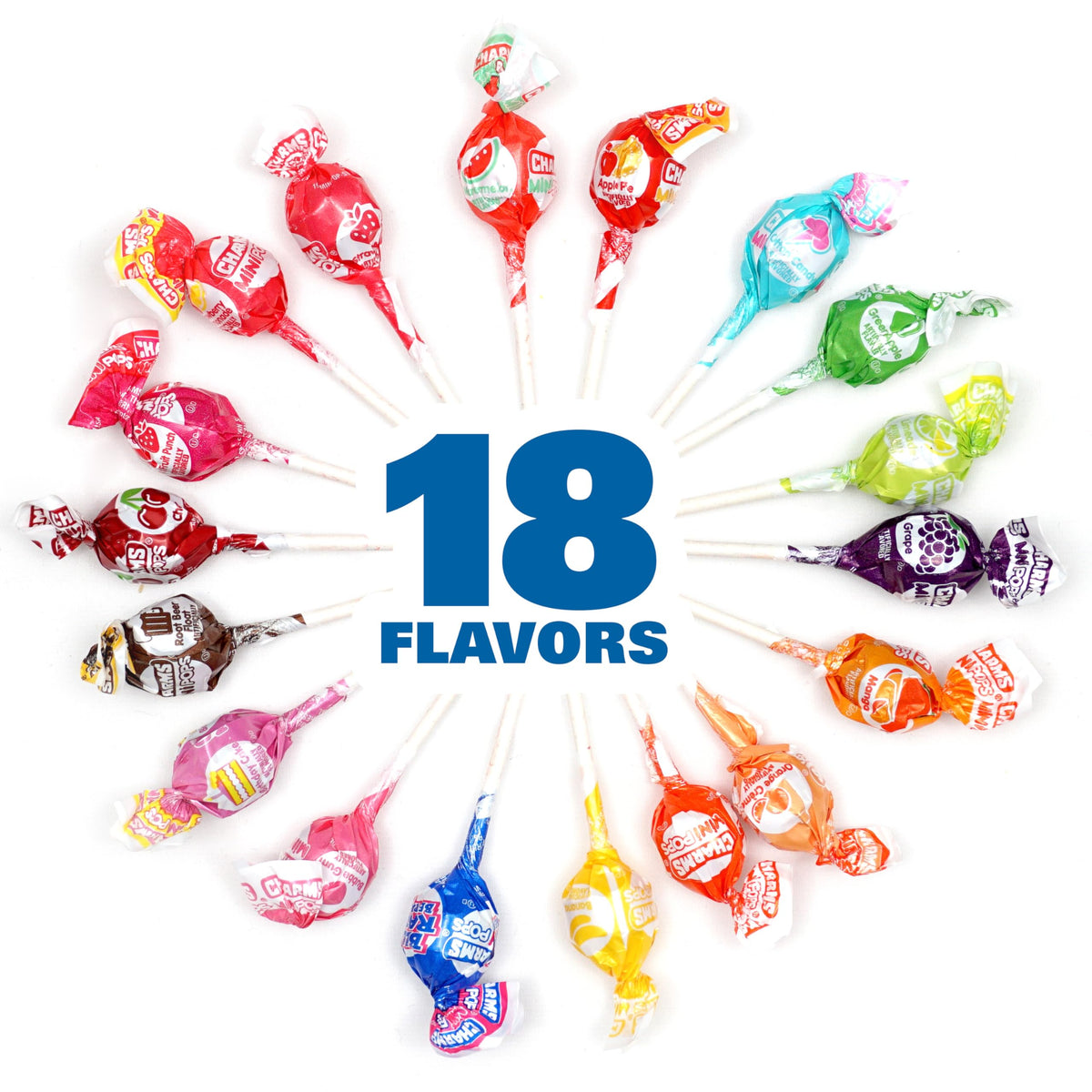 The Hampton Charms Mini Pops colorful packaging and variety