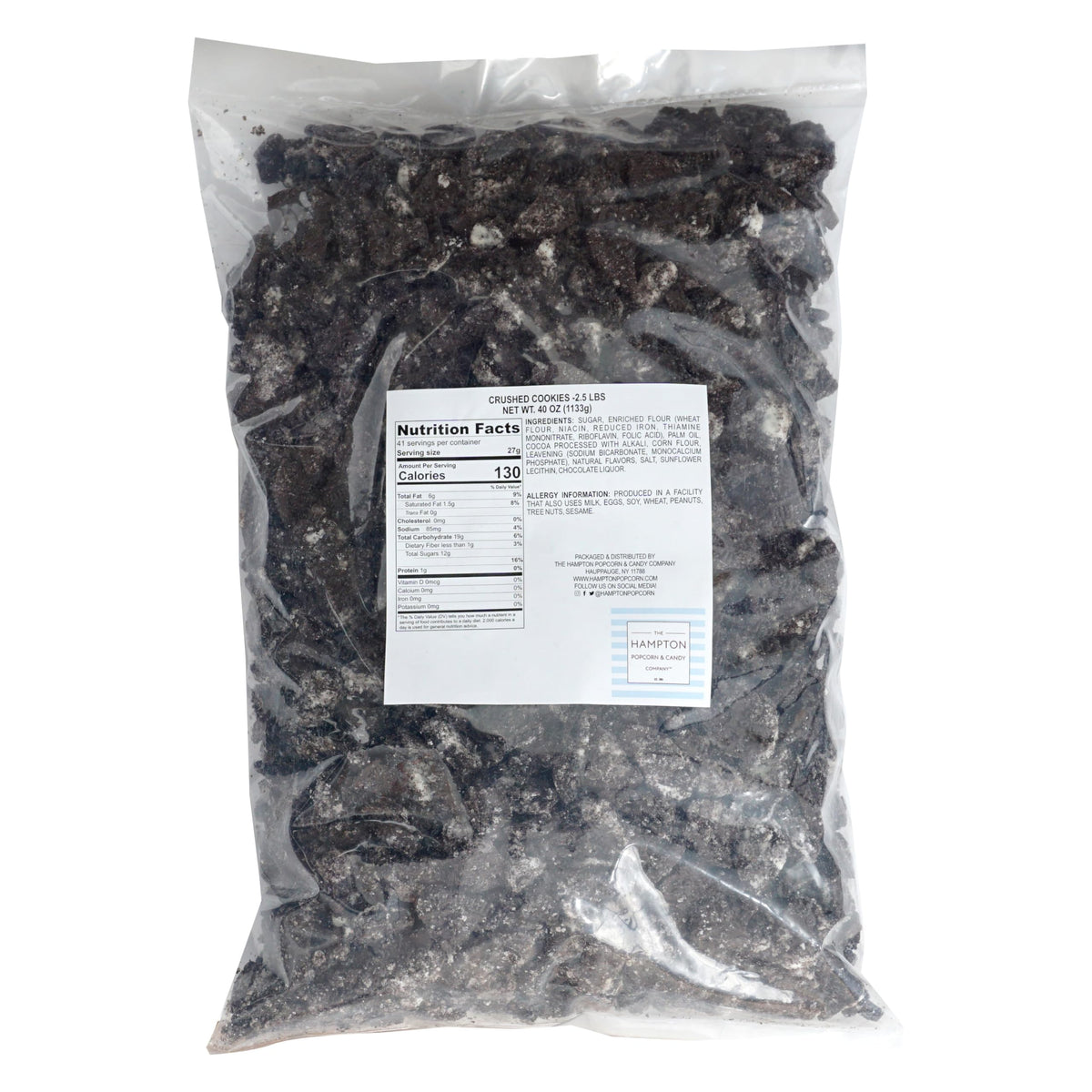 The Hampton cookies and creme crumbs in chunky pieces enhance texture.