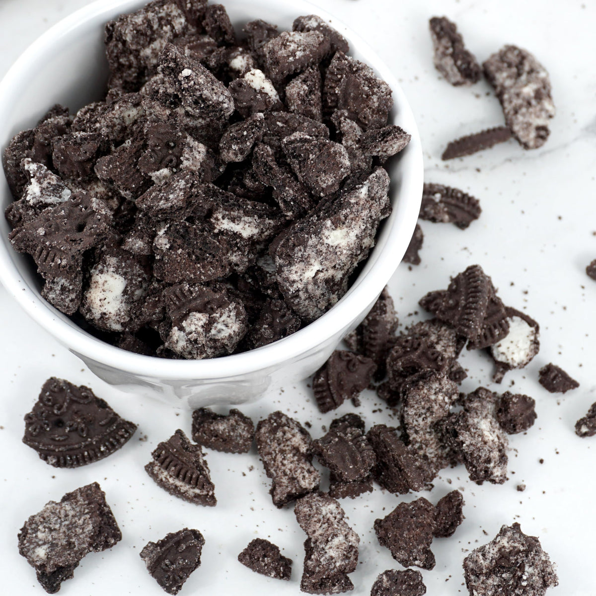 The Hampton cookie crumbs sprinkle over ice cream for a crunchy finish.