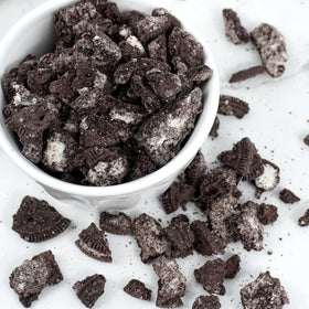 The Hampton cookie crumbs sprinkle over ice cream for a crunchy finish.
