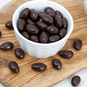 The Hampton dark chocolate almonds packaging 2lb: convenient bulk snack on hand