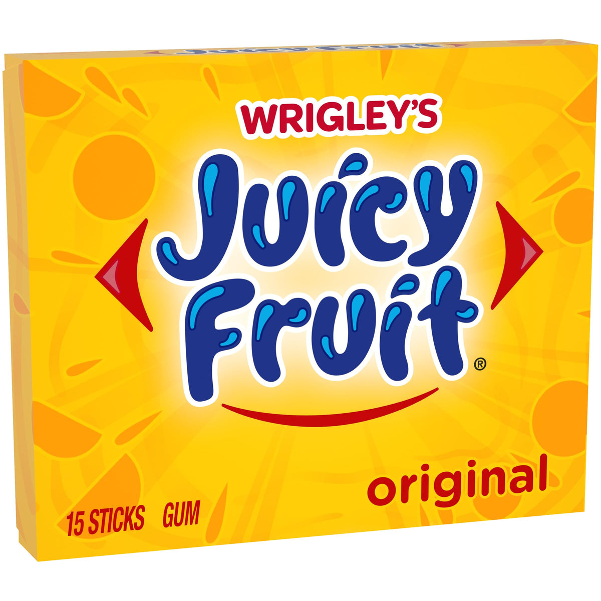 The Hampton Candy Company Juicy Fruit gum 10 packs of 15 sticks easy to distribute.