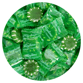 The Hampton Key Lime Discs candy bag front view highlighting vibrant lime flavor