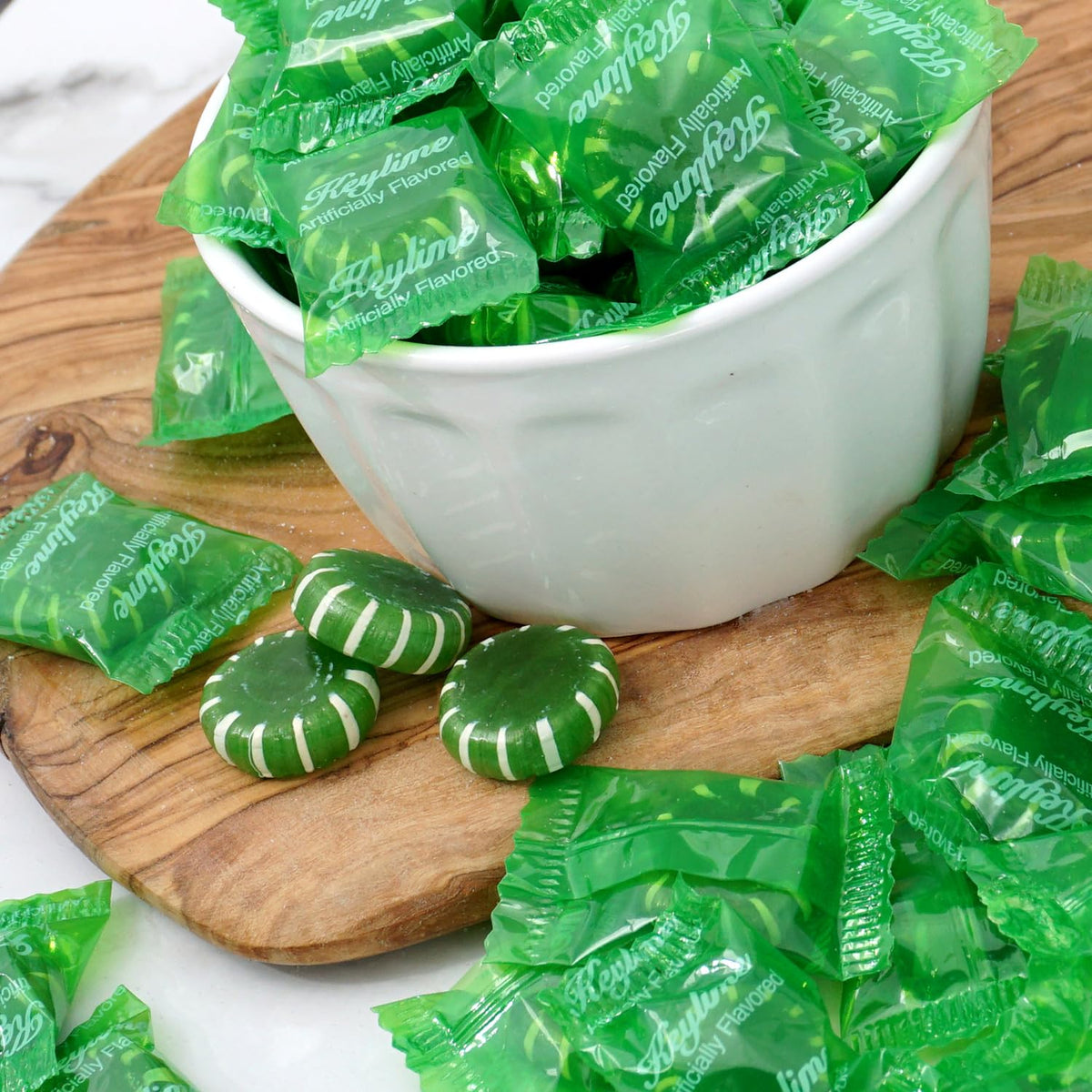 The Hampton Key Lime Discs individually wrapped for easy sharing on the go