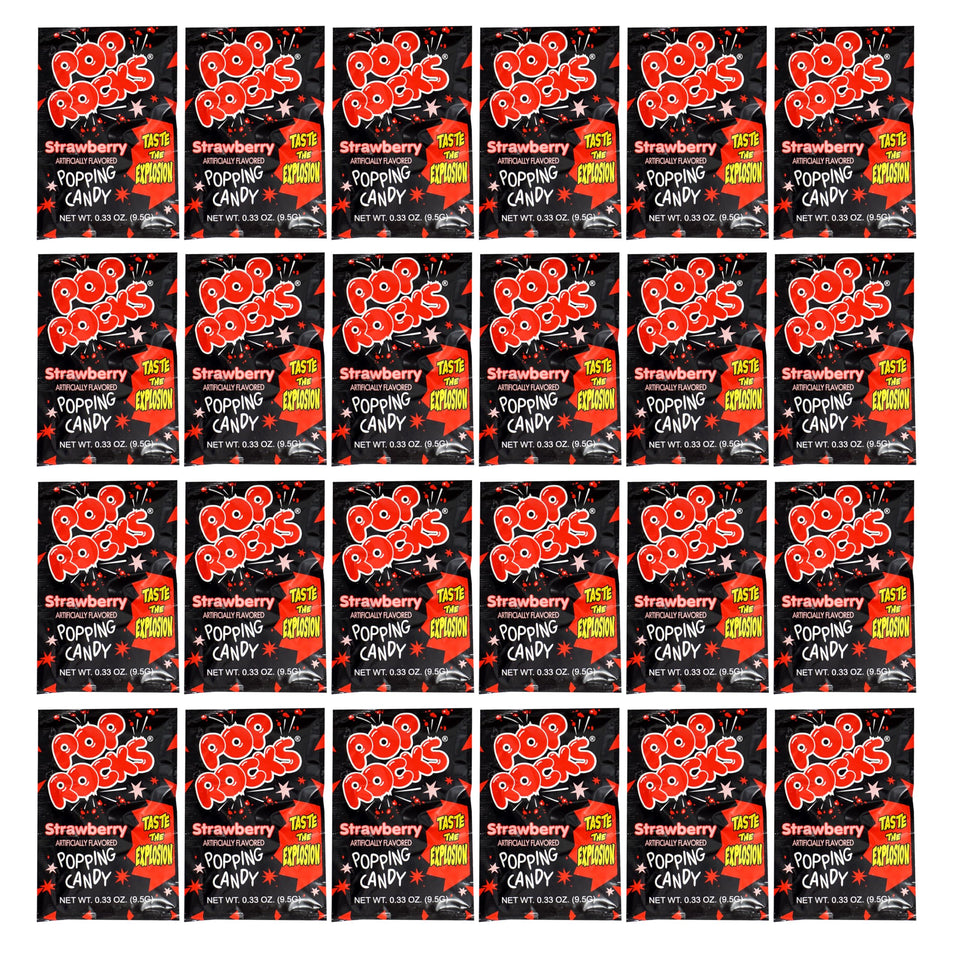 The Hampton Pop Rocks Strawberry 24-pack front view for party sharing.