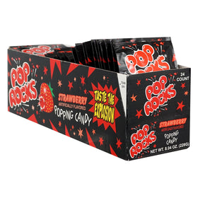 The Hampton Pop Rocks Strawberry on tongue crackle illustrates playful flavor.