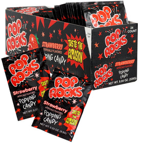 Party scene with The Hampton Pop Rocks Strawberry as a festive treat.