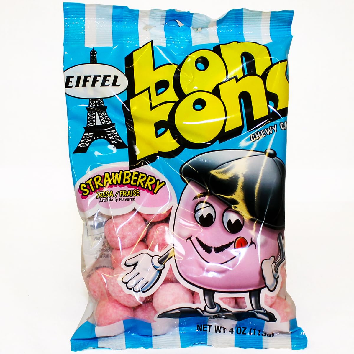 Blue Raspberry Eiffel Bon Bons on a plate, ideal party treat.