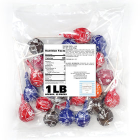 Cherry flavor Hampton Roll Pops with chocolate center for nostalgic kid-friendly treats at events.