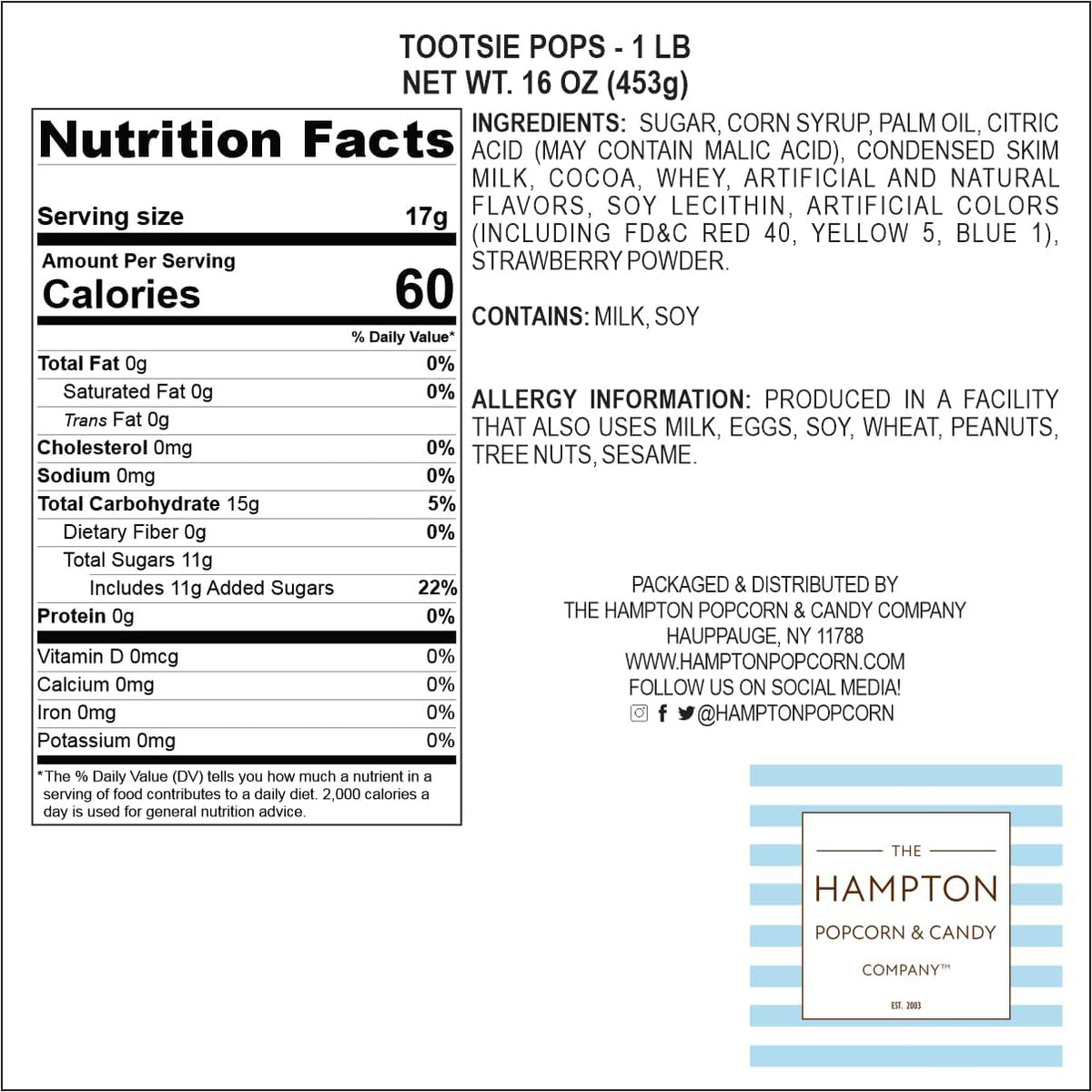 Party-ready display of Classic Roll Pops for celebrations and gatherings.