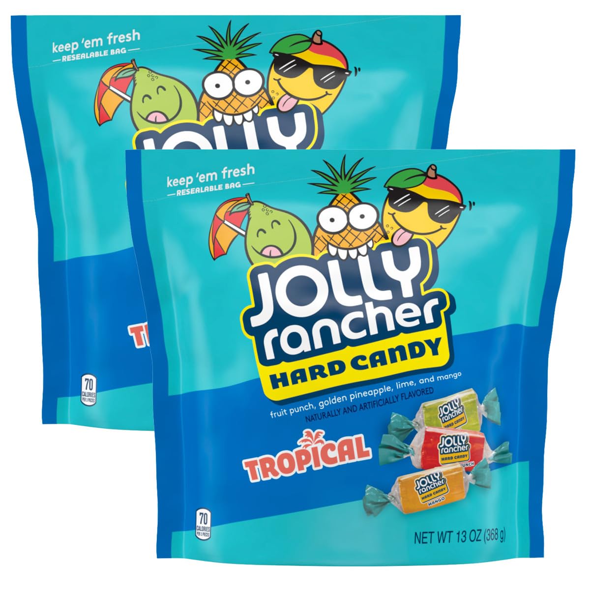 The Hampton Popcorn Company Jolly Ranchers tropical bag ensemble for on-the-go snacking