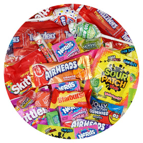 The Hampton Popcorn Company Ultimate Candy Variety Pack display for party favors
