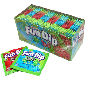 The Hampton Popcorn Lik-M-Aid Fun Dip 48-pack packets for sharing at parties.