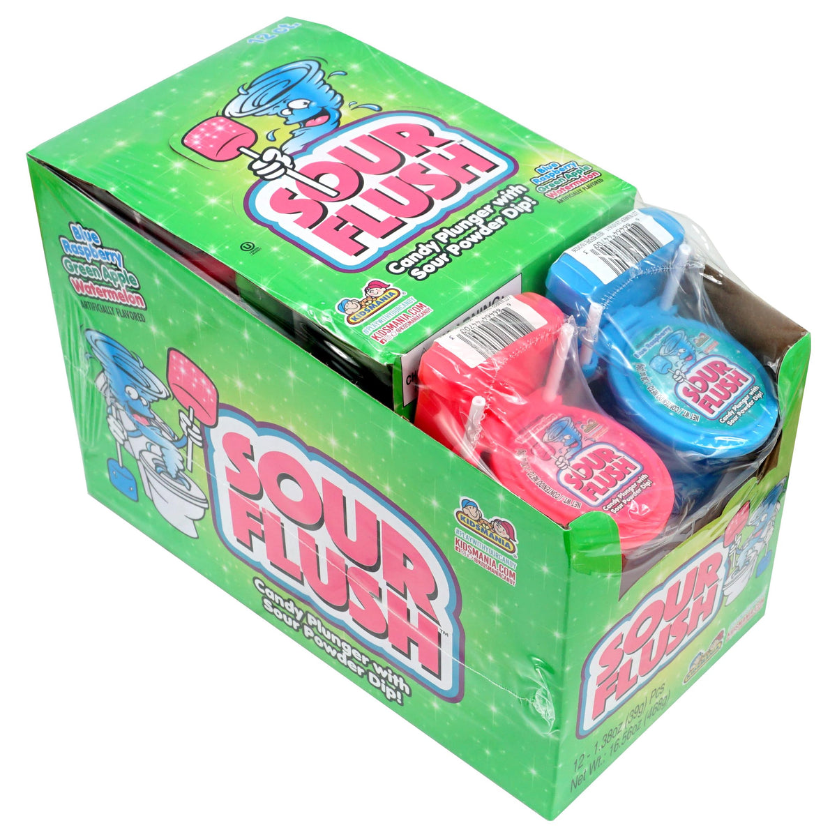 Sour Flush Sour Apple flavor powder ideal for gifting.