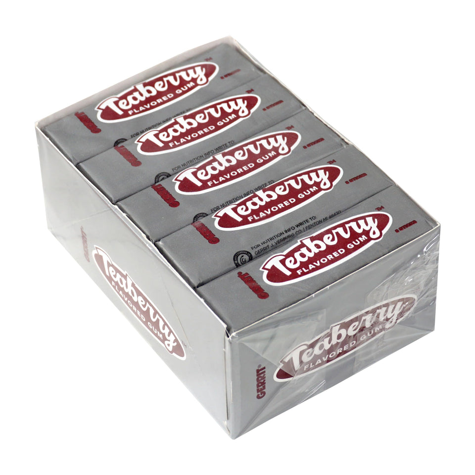 The Hampton Teaberry gum bulk box ready for gifting and sharing.