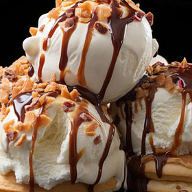 The Hampton Candy Company toffee bits as a cookie topping adding caramel texture.