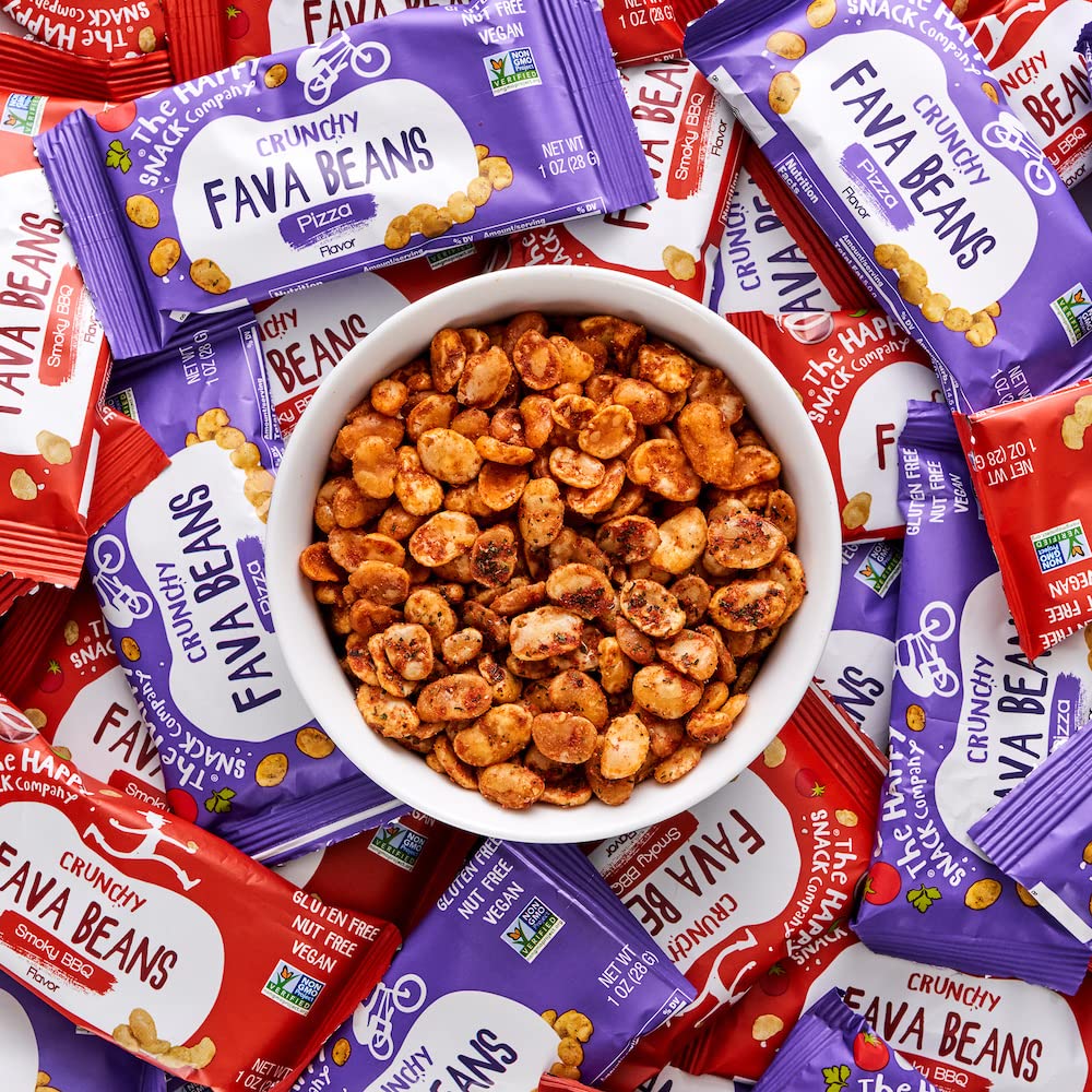 Plant-based protein snack with high fiber per serving.