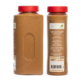 The Holly Tree Organic Cumin Powder packaging preserved on counter