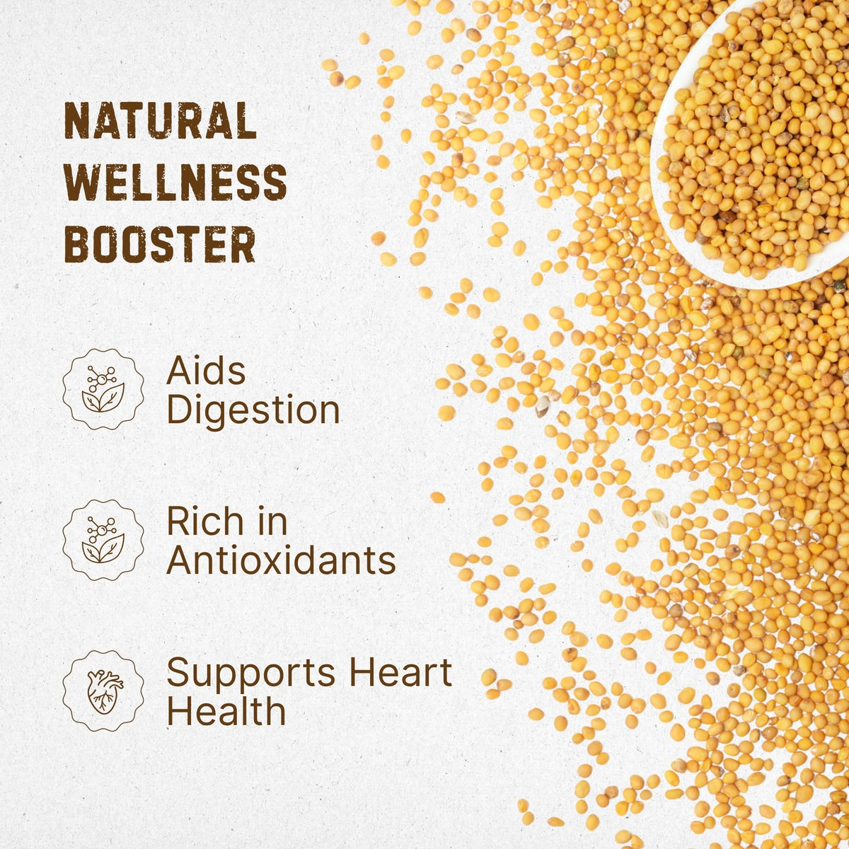The Holly Tree Dry Mustard Powder marinade shot emphasizes tangy, punchy flavor.