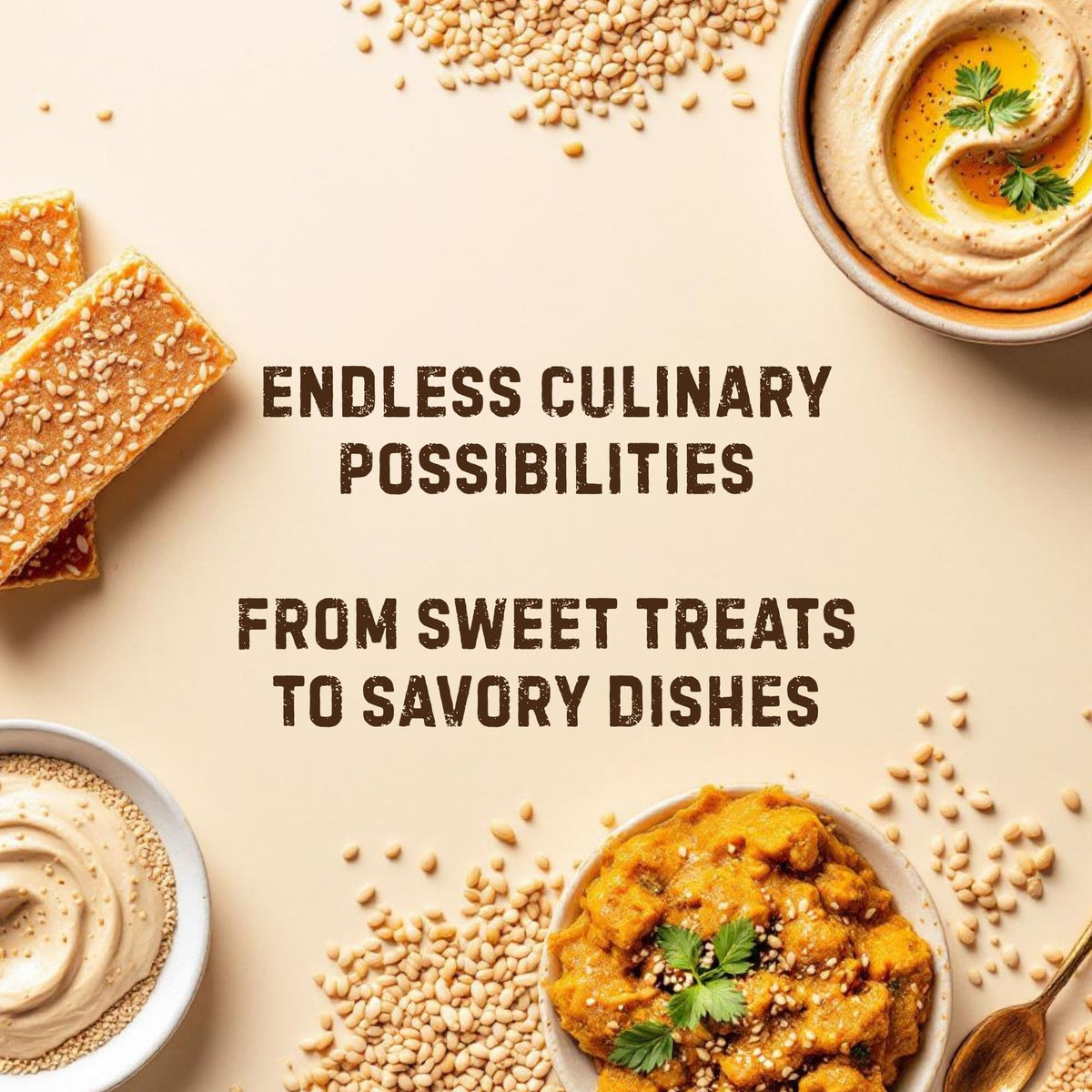 The Holly Tree Organic Hulled Sesame Seeds on dough help make breads richer.