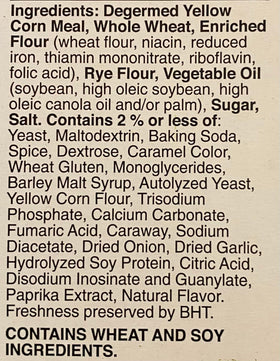 Close look at The Holy South Chex Mix Traditional label and branding.