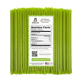 The Honey Jar Green Apple honey stick is perfect as a grab-and-go snack.