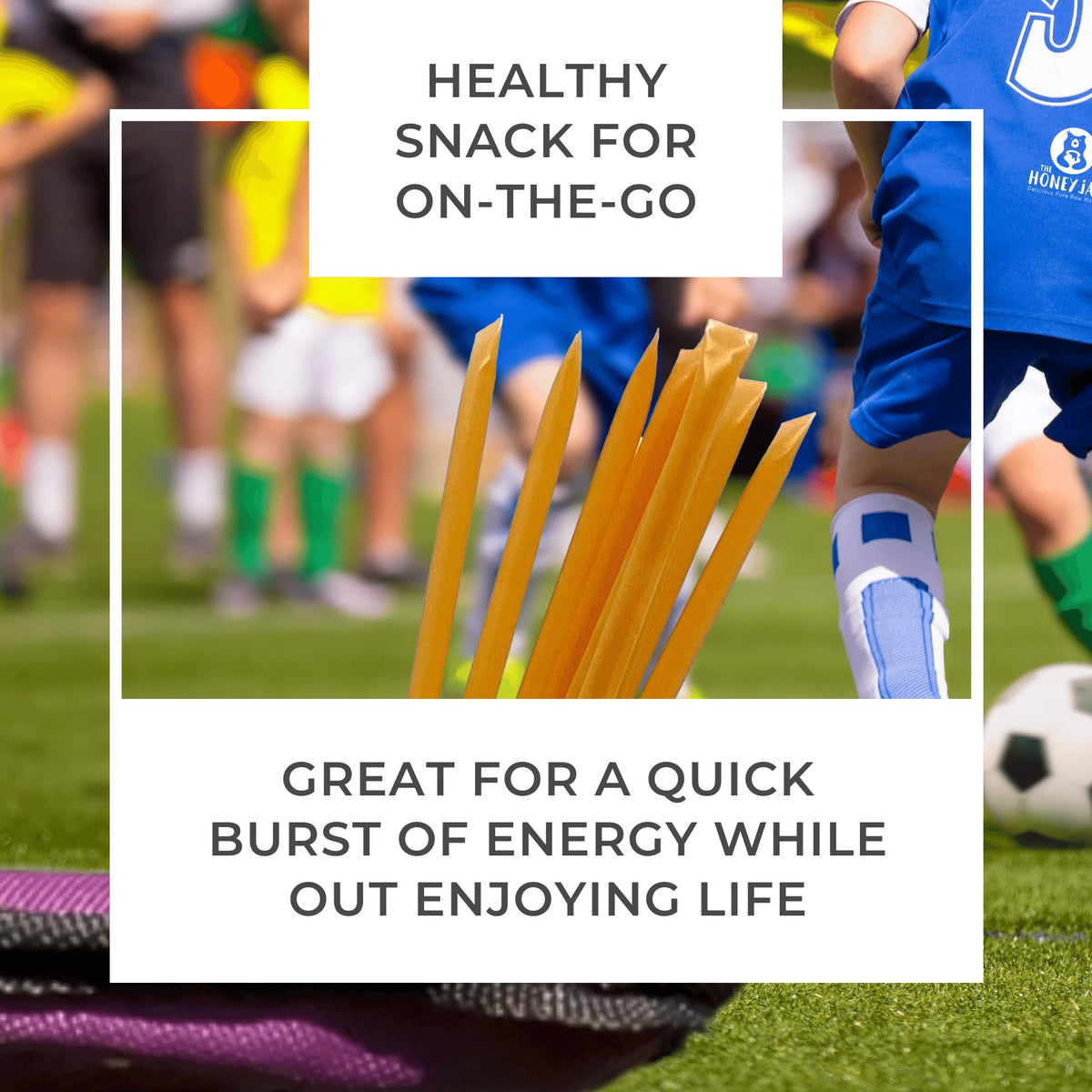 The Honey Jar peach honey stick a quick healthy snack on the go.