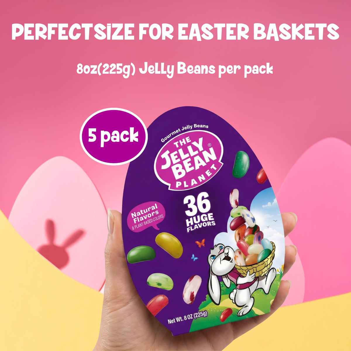 The Jelly Bean Planet 8 oz egg box, perfect for sharing.